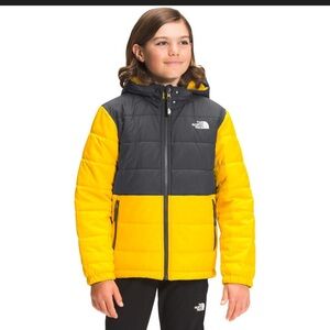 THE NORTH FACE REVERSIBLE MOUNT CHIMBO FULL-ZIP HOODED JACKET BOYS' 14/16